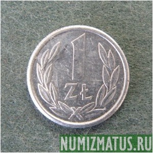 Монета 1 злотый, 1989-1990, Польша