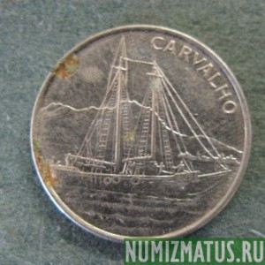 Монета 10 эскудо, 1994, Кабо Верде (парусник)
