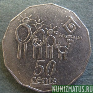 Монета 50 центов, 1994, Австралия