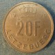 Монета 20 франков,1990-1995, Люксембург