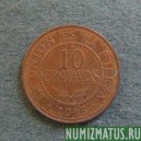 Монета 10 центавос, 2006 и 2008, Боливия