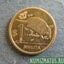 Монета 1 мулито, 2011 , Уругвай