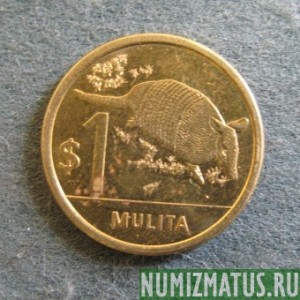 Монета 1 мулито, 2011 , Уругвай