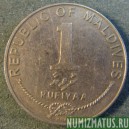 Монета 1 руфия, АН1404(1984)-АН1416(1996), Мальдивские острова