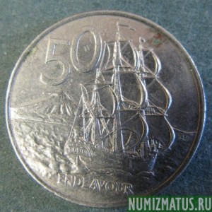 Монета 50 центов, 2001-2006, Новая Зеландия