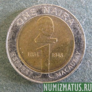 Монета 1 найра, 2006, Нигерия