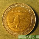 Монета 1 песо, 2010, Аргентина (морж)