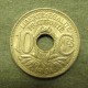 Монета 10 сантимов, 1938-1939, Франция ( с точками)