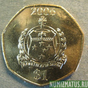 Монета 1 тала,  2002-2006, Самоа