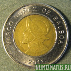 Монета 1 бальбао, 2011, Панама
