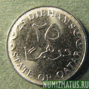 Монета 25 дирхем, 2008-2012, Катар (Магнетик)