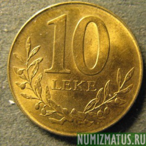 Монета 10  лек, 2009-2013, Албания ( магнитится)
