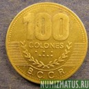 Монета 100 колонов, 2000, Коста Рика