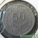 Монета 50 центаво, 1948-1950, Ангола