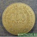 Монета 100 франков, 1967(а)-2000(а), Западная Африка
