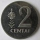 Монета 2 цента, 1991, Литва