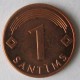 Монета 1 сантим, 1992-2008, Латвия