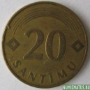 Монета 5 сантимов, 1992-2009, Латвия