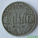 Монета 2 франка, 1948(а)-1973(а), Реюньон