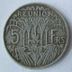 Монета 5 франков, 1955 - 1973, Реюньон
