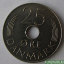 Монета 25 оре, 1973-1978, Дания
