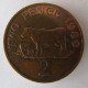 Монета 2 пенса, 1985-1997, Гернси