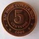 Монета 10 центов, 2002, Никарагуа