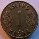 Монета 1 крона, 1957-1975, Исландия