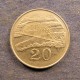 Монета 20 центов, 1980-1997, Зимбабве
