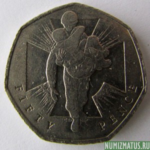 Монета 50 пенсов, 2006, Великобритания