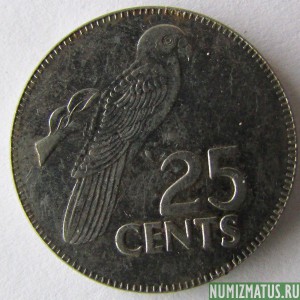 Монета 25 центов, 2000, Сейшелы
