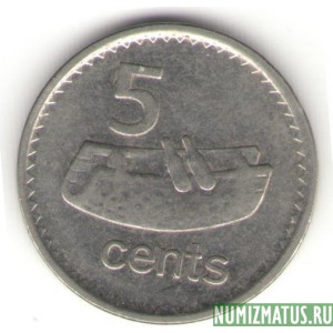 Монета 5 центов, 2009-2010, Фиджи