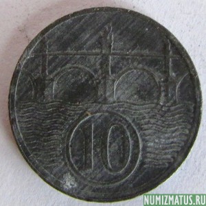 Монета 10 гелеров, 1940-1944, Богемия и Маравия
