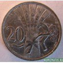 Монета 20 гелеров, 1947-1950, Чехословакия