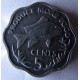 Монета 5 центов, 1977, Сейшелы