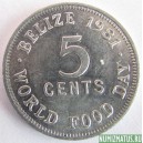 Монета 5 центов, 1976-2006, Белиз