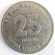 Монета 25 центов, 1981-1985 , Никарагуа