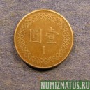 Монета 1 юань, 70(1981)-86(1997), Тайвань