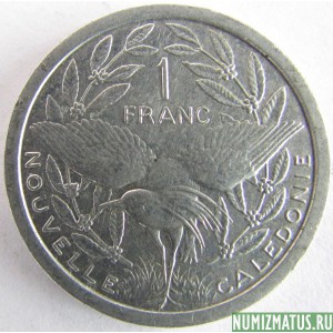 Монета 1 франк, 1972-2015, Новая Каледония