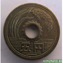 Монета 5 йен, Yr.34(1959)-Yr.64 (1989), Япония