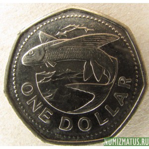 Монета 1 доллар, 2008 - 2012, Барбадос