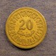 Монета 20 миллим, АН1380/1960- АН1432/2011, Тунис ( не магнит)