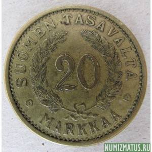 Монета 20 марок, 1931-1939, Финляндия