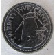 Монета 25 центов, 1973-2006, Барбадос ( не магнитная)