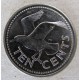 Монета 10 центов, 2007-2012, Барбадос