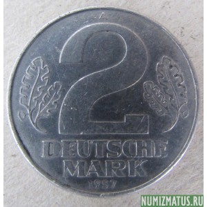 Монета 2 марки, 1957, ГДР