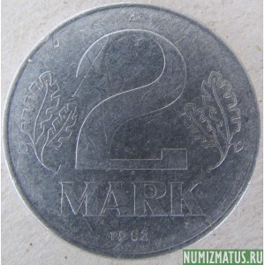 Монета 2 марки, 1972-1990, ГДР
