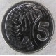 Монета  5 центов, 2002-2005, Каймановы острова