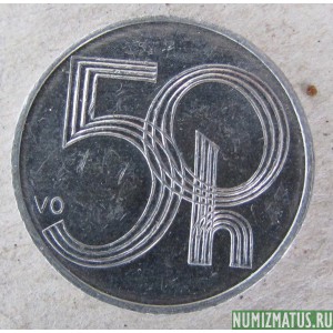 Монета 50 хелеров, 2001 - 2009, Чехия