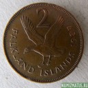 Монета 1 пенни, 1974-1992, Фолклендские Острова